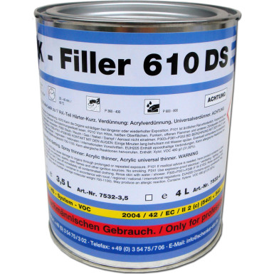 STC Filler 610 DS 2K - HS 4:1 schwarz Dose 1 L | 7532