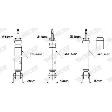 MONROE OESpectrum HA li/re | AUDI A3 2012 | 376195SP MONROE OESpectrum HA li/re | AUDI A3 2012 | 376195SP