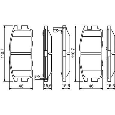 Bremsklötze | CHEVROLET,OPEL | 0 986 494 251