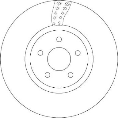 51 481 078 Bremsscheibe VA FORD Kuga, Focus, Tourneo 12 TRW SINGLE DF6662S