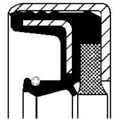 12011715B Wellendichtring, Radnabe