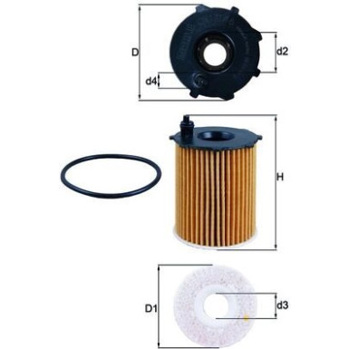 MAHLE Ölfilter | OX 171/16D