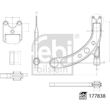 Querlenker Va li | FIAT 500X,JEEP Compass,Renegarde 14 | 177838
