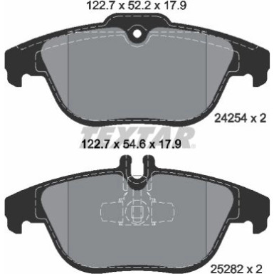 Bremsbelagsatz Db T. W204 07-/X204 Gusseisenschelle | 2425401