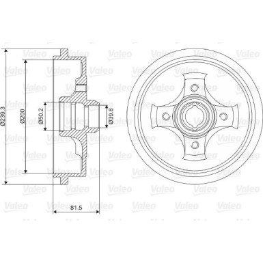 VALEO Bremstrommel | 237049