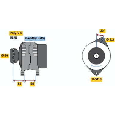 0 986 049 061 Generator 0 986 049 061 Generator