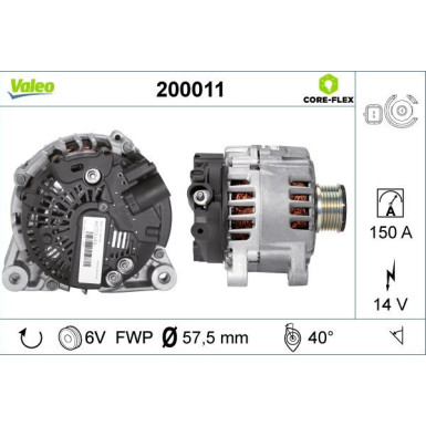 VALEO Generator 200011 VALEO CORE-FLEX
