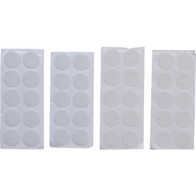 BGS Klettpunkte selbstklebend weiß 40-tlg BGS Do it yourself 80555