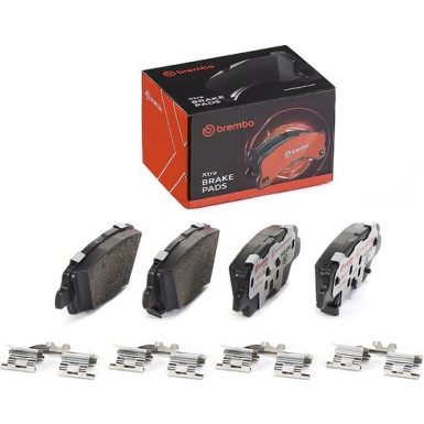 BREMBO Bremsklötze Xtra HA | HYUNDAI Accent KIA 12 | P 30 094X BREMBO Bremsklötze Xtra HA | HYUNDAI Accent KIA 12 | P 30 094X
