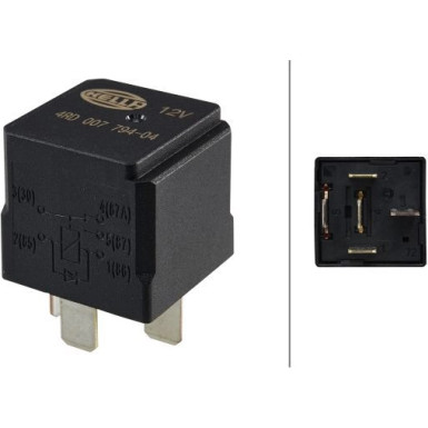 HELLA Relais, Arbeitsstrom HELLA Relais, Arbeitsstrom