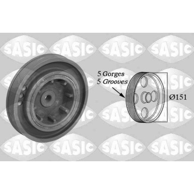 SASIC Riemenscheibe, Kurbelwelle SASIC Riemenscheibe, Kurbelwelle