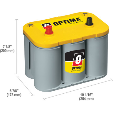 8012-254 OPTIMA Yellow Top Batt | 12V 55Ah 765A | 0 098 012 254