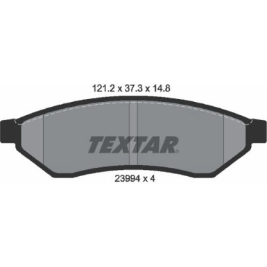 Bremsbelagsatz Chevrolet T.Evanda 06 | 2399401