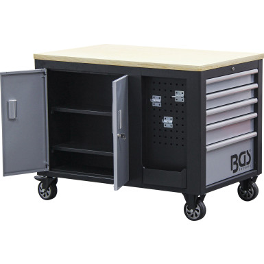 BGS Werkstattwagen | 2 x 5 Schubladen | 1 Schrank | leer | 4199