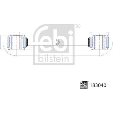 Stange/Strebe, Stabilisator | 183040
