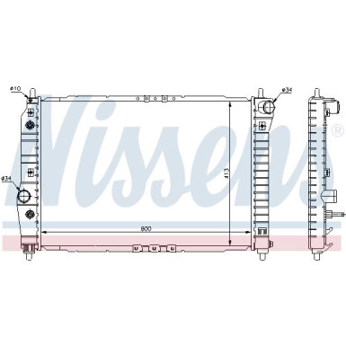 Wasserkühler PKW | DAEWOO KALOS 1.4 A/T 02 | 61637