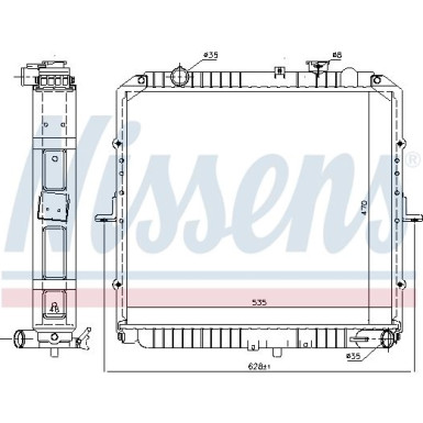 Wasserkühler PKW | KIA K2700 2,7 D 01 | 66622