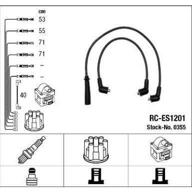 NGK | Zündleitungssatz 0355