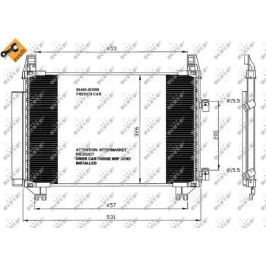 Kondensator, Klimaanlage EASY FIT 35653