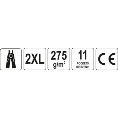YT-8034 Yato Arbeits- Werkstatt Latzhosel / Xxl