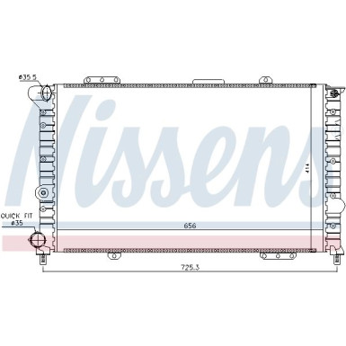 Wasserkühler PKW | ALFA 166 2,5 V6-3,0 V6 98 | 60053