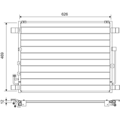 VALEO Klimaanlagenkühler 822724