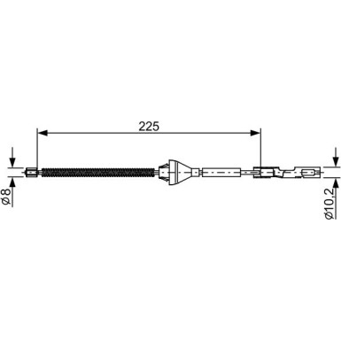 Handbremsseil | FORD Focus2 04-13 | 1987482705
