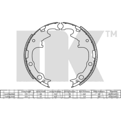 2793630 Bremsbackensatz