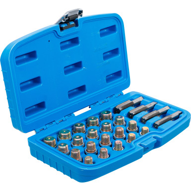 BGS Reparatursatz für Öl-Ablass-Gewinde | 64-tlg | 126