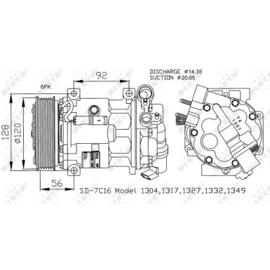 Kompressor, Klimaanlage EASY FIT 32239