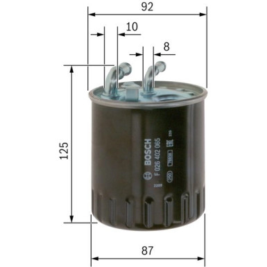 Kraftstofffilter | MERCEDES Sprinter | F 026 402 065