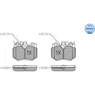 Bremsbelagsatz Citroen P. C15/Visa 84-97 Mit Sensor | 025 210 8017/W