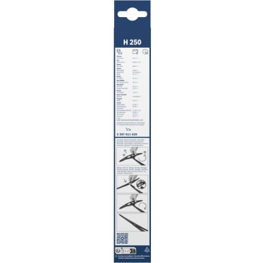 BOSCH | Wischerblatt H250 | TWIN-Standard, Fiat Sedici | 3397011629
