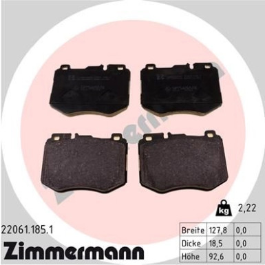 ZIMMERMANN Bremsbeläge