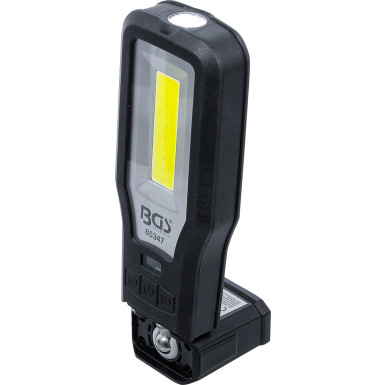 BGS COB-LED Arbeits-Leuchte | klappbar | mit Ladestation | 85347