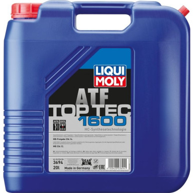 Liqui Moly Top Tec ATF 1600 20 l | 3694 | 20L Kanister Kunststoff