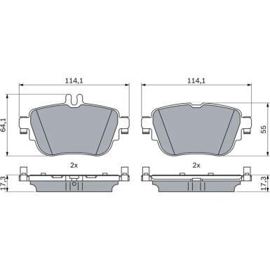 Bremsklötze | MERCEDES-BENZ CLS 16 | 0 986 424 845