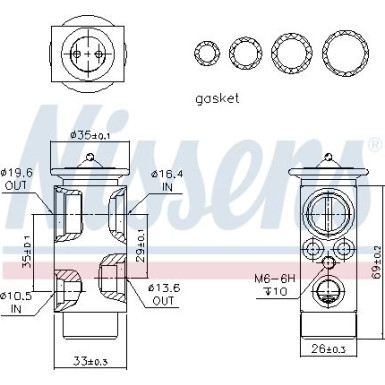 Expansionsventil BMW 5 E39 95 FIRST FIT 999224