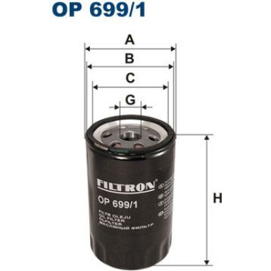 FILTRON Ölfilter | OP 699/1