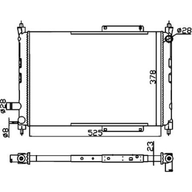 NRF Motorkühler | 55326A