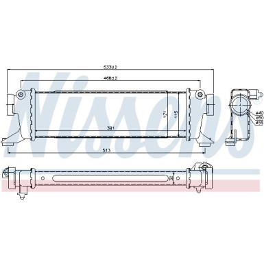 Ladeluftkühler PKW | MERCEDES A-Klasse 160/170CDI 98-05 | 96782