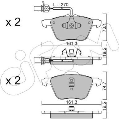Bremsklötze VA | SEAT,FORD,VW Sharan,T4 90 | 822-551-0 Bremsklötze VA | SEAT,FORD,VW Sharan,T4 90 | 822-551-0