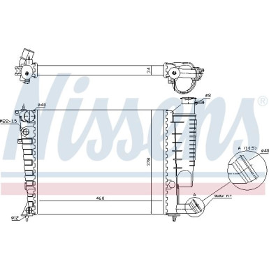 Wasserkühler PKW | CITROEN Xsara 1,4-1,8i S -KL 97-05 | 61335A