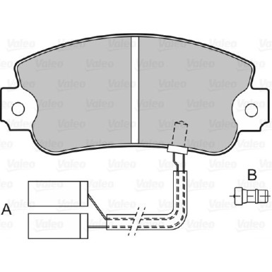 VALEO Bremsbeläge 598091