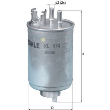 MAHLE Kraftstofffilter | KL 474