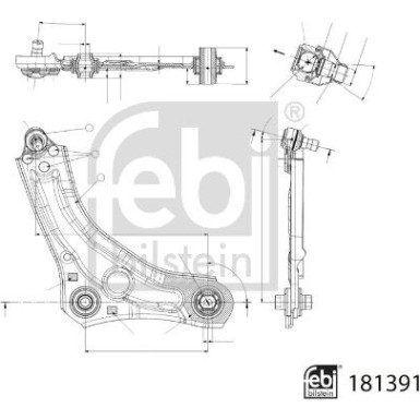 Querlenker VA re | RENAULT Megane 15 | 181391