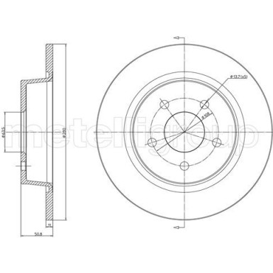 Bremsscheibe HA | FORD C-Max 10 | 800-1251C
