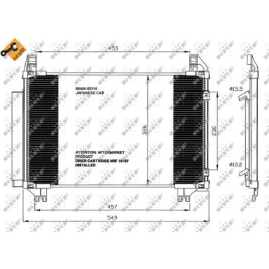 Kondensator, Klimaanlage EASY FIT 35652