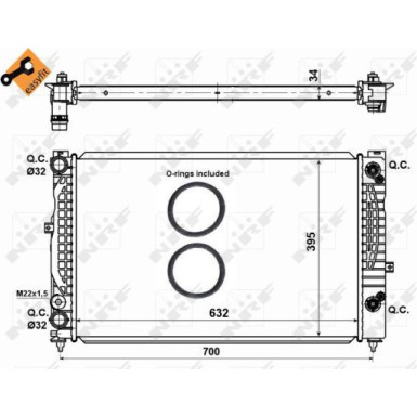 NRF Motorkühler | 529504