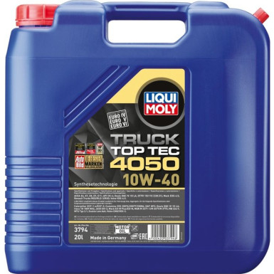 Liqui Moly Top Tec Truck 4050 10W-40 20 l | 3794 | 20L Kanister Kunststoff